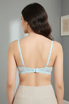 Zivame Dreamcatcher Padded Non Wired Medium Coverage Lace Bra - Crystal Blue — thumbnail 3